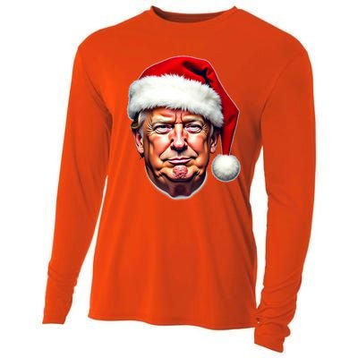 Donald Trump Christmas Funny Maga Santa Hat Funny Gift Cooling Performance Long Sleeve Crew