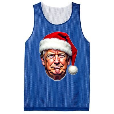 Donald Trump Christmas Funny Maga Santa Hat Funny Gift Mesh Reversible Basketball Jersey Tank