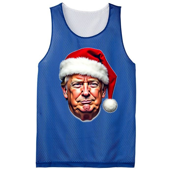 Donald Trump Christmas Funny Maga Santa Hat Funny Gift Mesh Reversible Basketball Jersey Tank