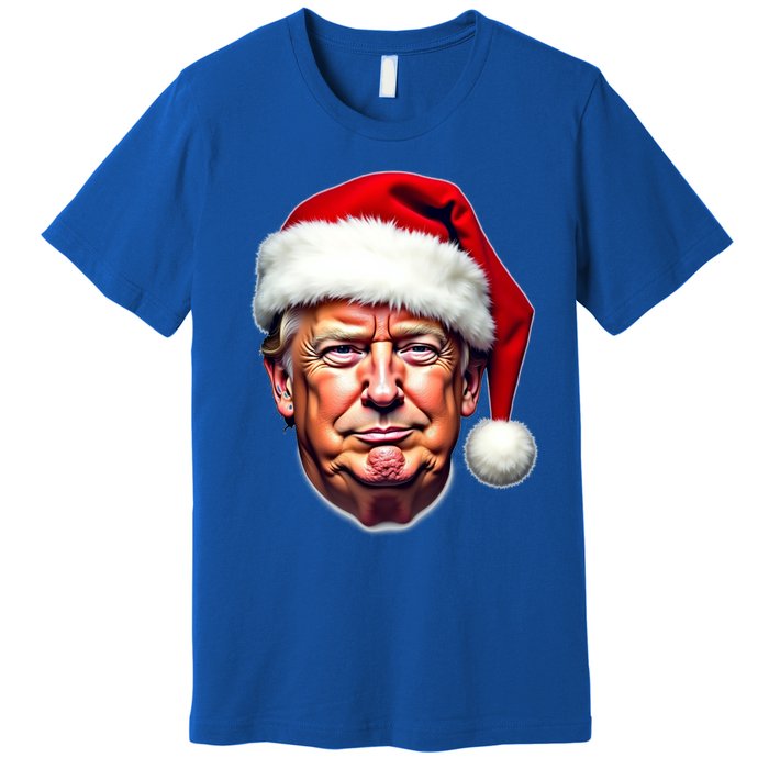 Donald Trump Christmas Funny Maga Santa Hat Funny Gift Premium T-Shirt