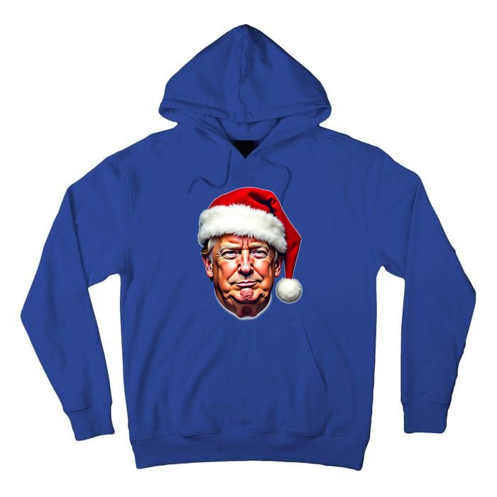 Donald Trump Christmas Funny Maga Santa Hat Funny Gift Tall Hoodie