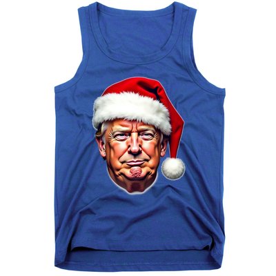 Donald Trump Christmas Funny Maga Santa Hat Funny Gift Tank Top