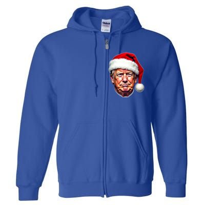 Donald Trump Christmas Funny Maga Santa Hat Funny Gift Full Zip Hoodie