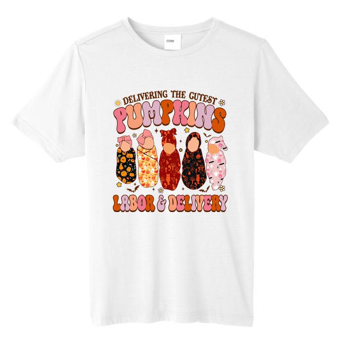 Delivering The Cutest Pumpkins Labor & Delivery Nurse Fall Tall Fusion ChromaSoft Performance T-Shirt