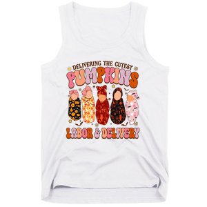 Delivering The Cutest Pumpkins Labor & Delivery Nurse Fall Tank Top