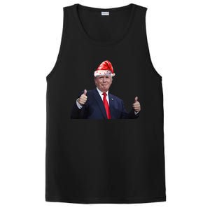 Donald Trump Christmas Funny President 47 Trump Santa Hat Gift PosiCharge Competitor Tank