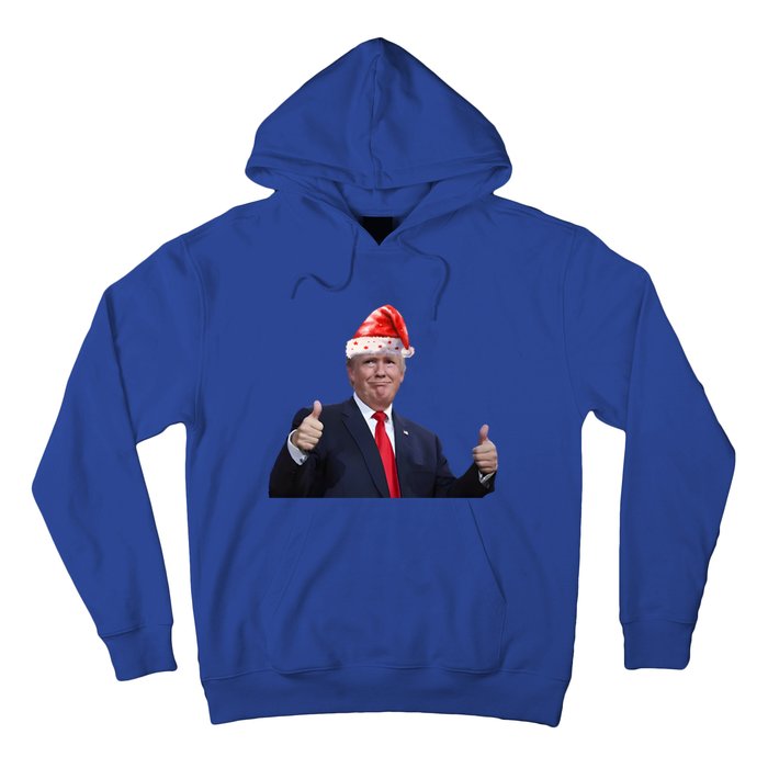 Donald Trump Christmas Funny President 47 Trump Santa Hat Gift Hoodie