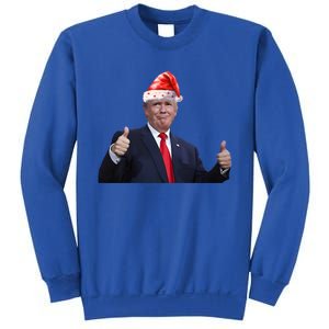 Donald Trump Christmas Funny President 47 Trump Santa Hat Gift Sweatshirt