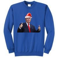 Donald Trump Christmas Funny President 47 Trump Santa Hat Gift Sweatshirt