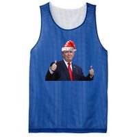 Donald Trump Christmas Funny President 47 Trump Santa Hat Gift Mesh Reversible Basketball Jersey Tank