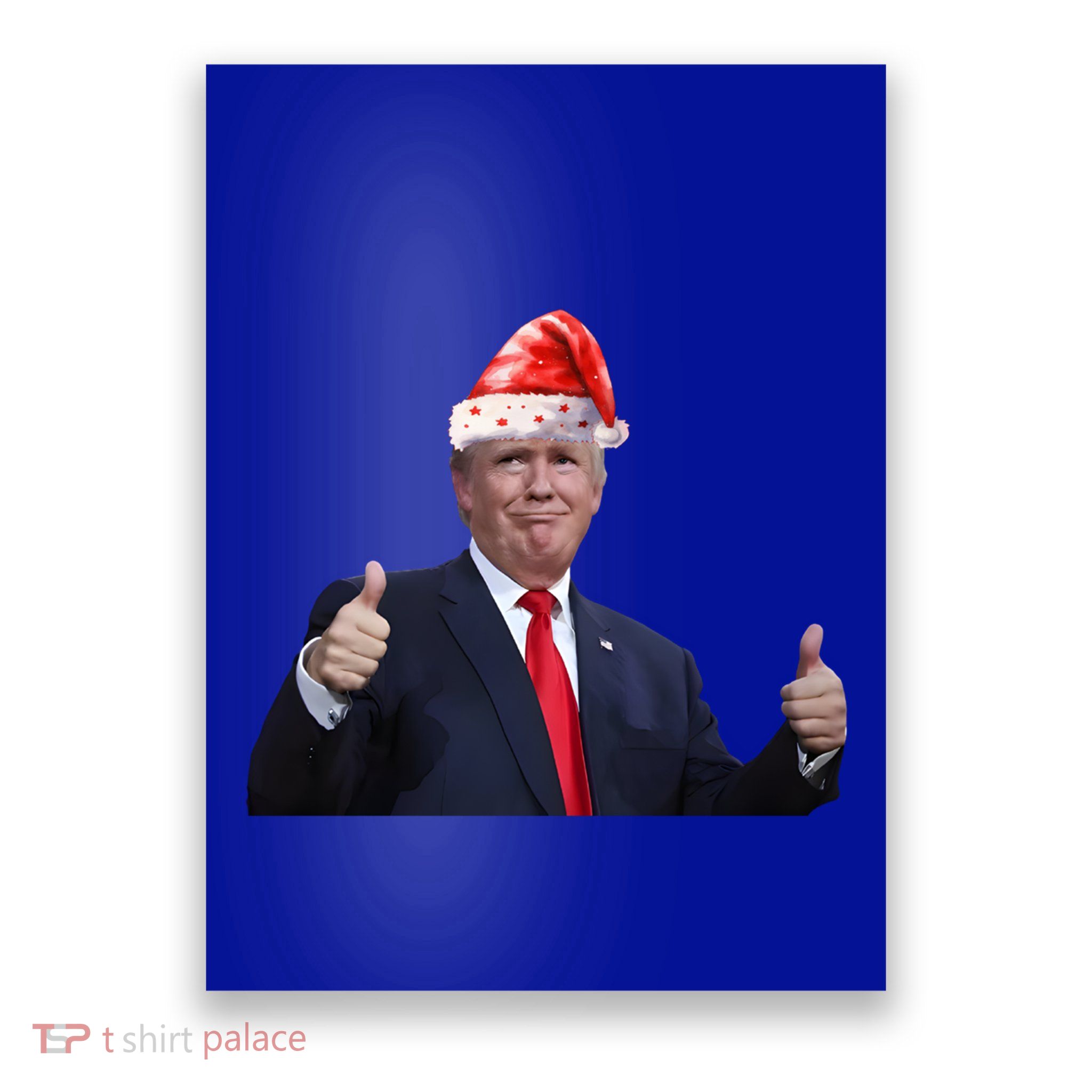 Donald Trump Christmas Funny President 47 Trump Santa Hat Gift Poster