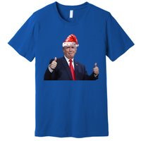 Donald Trump Christmas Funny President 47 Trump Santa Hat Gift Premium T-Shirt