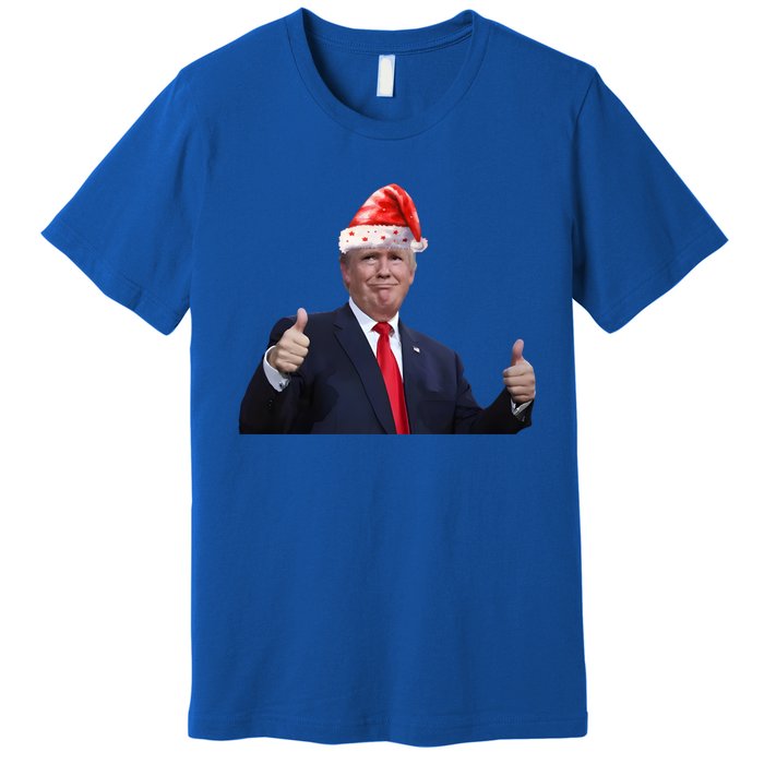 Donald Trump Christmas Funny President 47 Trump Santa Hat Gift Premium T-Shirt