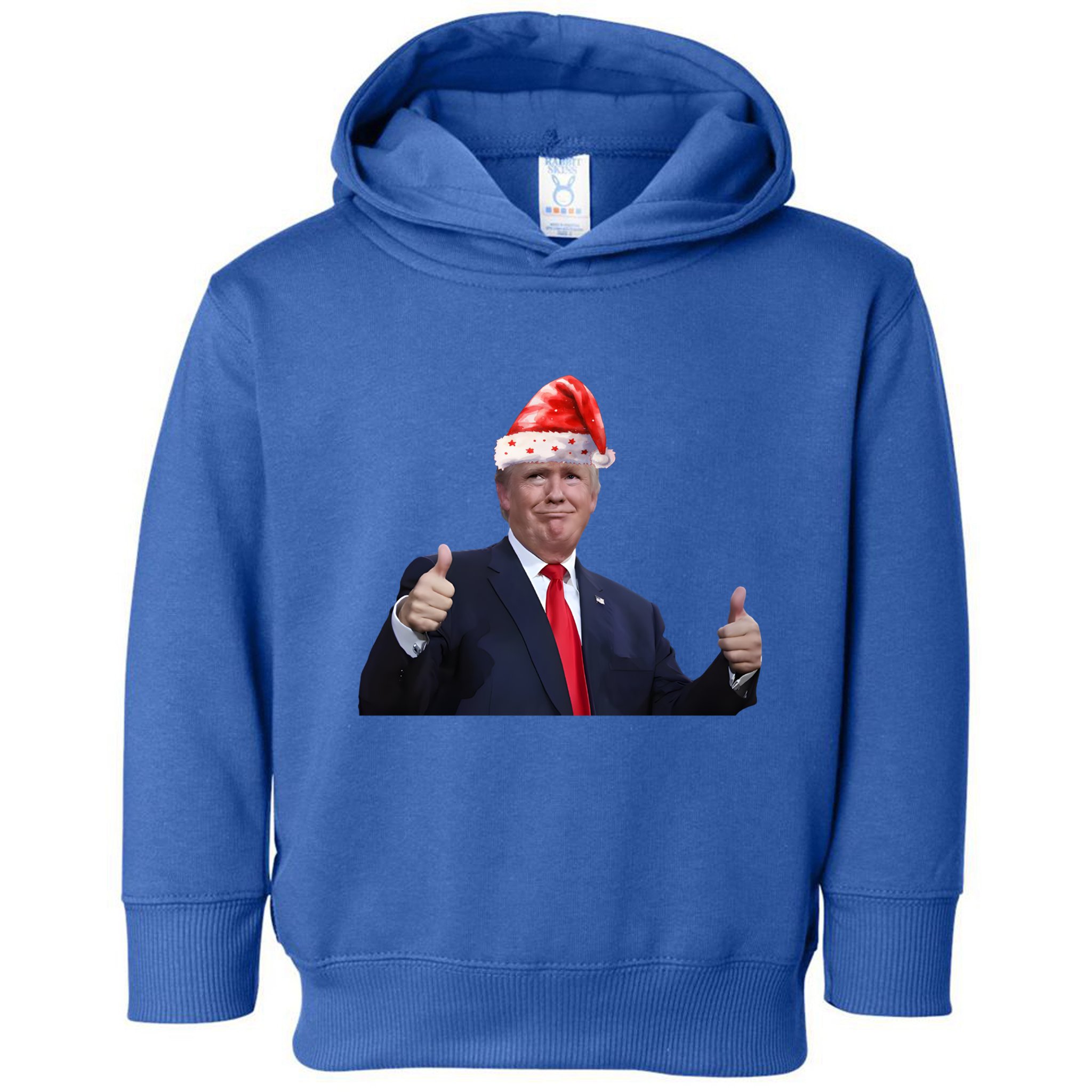 Donald Trump Christmas Funny President 47 Trump Santa Hat Gift Toddler Hoodie
