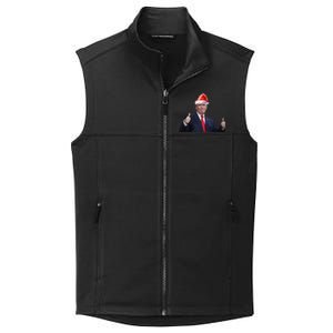 Donald Trump Christmas Funny President 47 Trump Santa Hat Gift Collective Smooth Fleece Vest