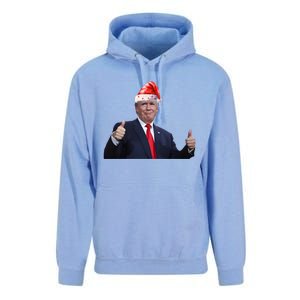 Donald Trump Christmas Funny President 47 Trump Santa Hat Gift Unisex Surf Hoodie