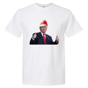 Donald Trump Christmas Funny President 47 Trump Santa Hat Gift Garment-Dyed Heavyweight T-Shirt