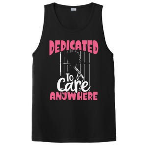 Dedicated To Care Anywhere Correctional Nurse Gift PosiCharge Competitor Tank