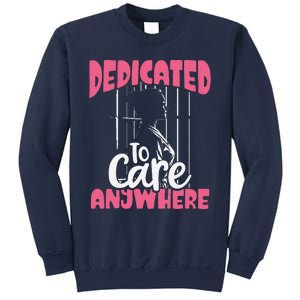 Dedicated To Care Anywhere Correctional Nurse Gift Sweatshirt