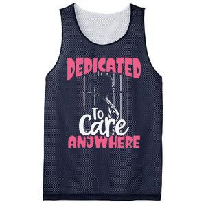 Dedicated To Care Anywhere Correctional Nurse Gift Mesh Reversible Basketball Jersey Tank