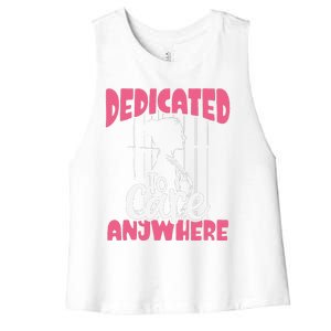 Dedicated To Care Anywhere Correctional Nurse Gift Women's Racerback Cropped Tank