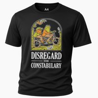 Disregard The Constabulary Graphic Funny Frog Meme Police Cooling Performance Crew T-Shirt