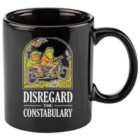 Disregard The Constabulary Graphic Funny Frog Meme Police 11oz C Handle Ceramic Mug