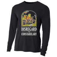Disregard The Constabulary Graphic Funny Frog Meme Police Cooling Performance Long Sleeve Crew