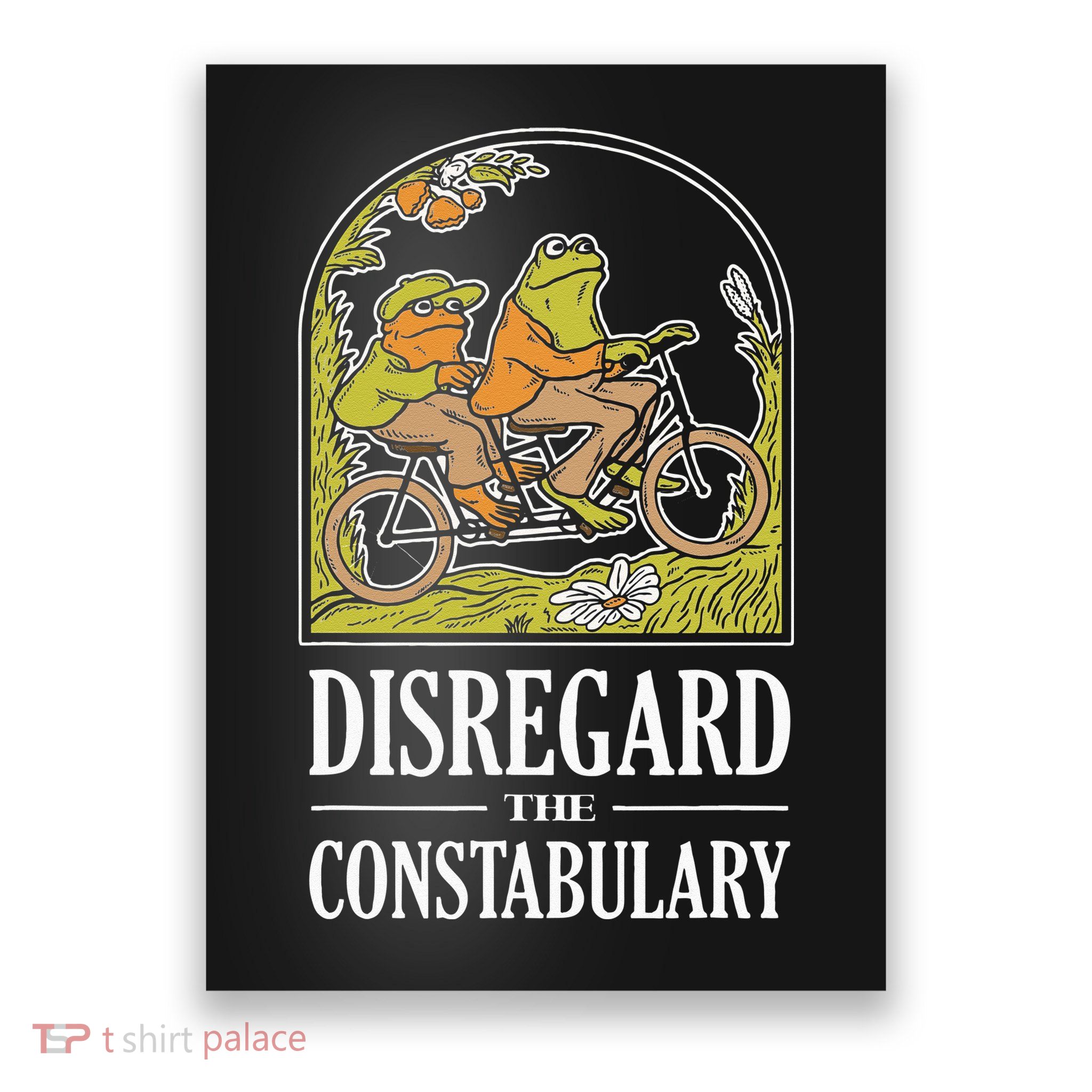 Disregard The Constabulary Graphic Funny Frog Meme Police Poster