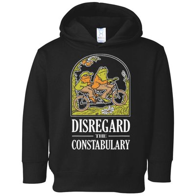 Disregard The Constabulary Graphic Funny Frog Meme Police Toddler Hoodie
