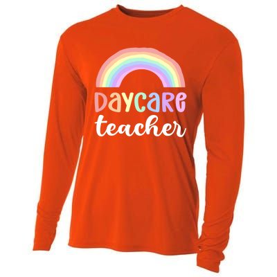 Daycare Teacher Care Appreciation Daycare Provider Cute Gift Cooling Performance Long Sleeve Crew