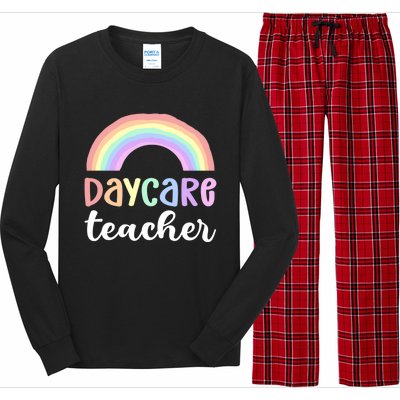 Daycare Teacher Care Appreciation Daycare Provider Cute Gift Long Sleeve Pajama Set