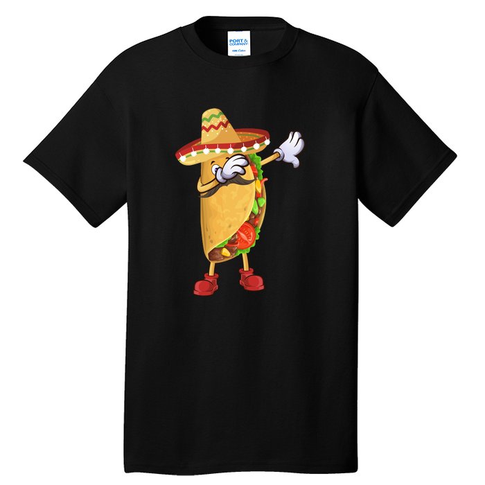 Dabbing Taco Cinco De Mayo Funny Mexican Food Dab Tall T-Shirt