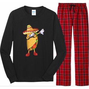 Dabbing Taco Cinco De Mayo Funny Mexican Food Dab Long Sleeve Pajama Set