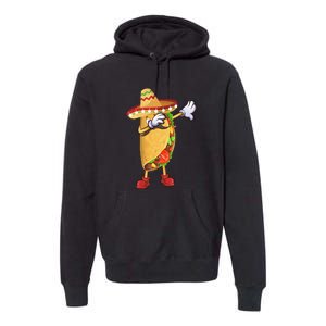 Dabbing Taco Cinco De Mayo Funny Mexican Food Dab Premium Hoodie