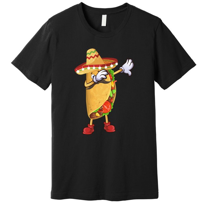 Dabbing Taco Cinco De Mayo Funny Mexican Food Dab Premium T-Shirt