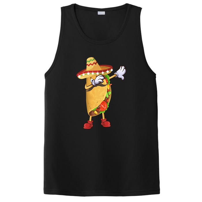 Dabbing Taco Cinco De Mayo Funny Mexican Food Dab PosiCharge Competitor Tank