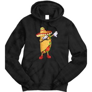 Dabbing Taco Cinco De Mayo Funny Mexican Food Dab Tie Dye Hoodie