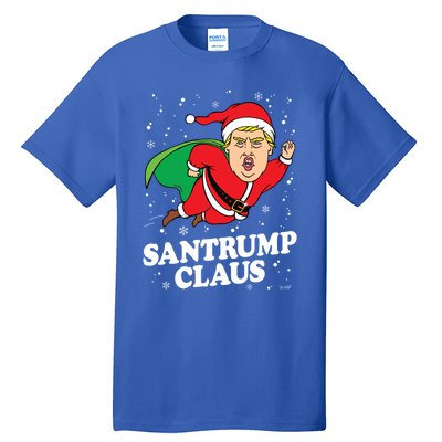 Donald Trump Christmas Gift Funny Santa Hat Gift Funny Gift Tall T-Shirt