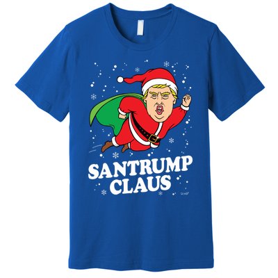 Donald Trump Christmas Gift Funny Santa Hat Gift Funny Gift Premium T-Shirt