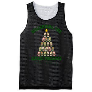 Delivering The Cutest Presents L D Nurse Christmas Tree Mesh Reversible Basketball Jersey Tank