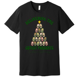 Delivering The Cutest Presents L D Nurse Christmas Tree Premium T-Shirt