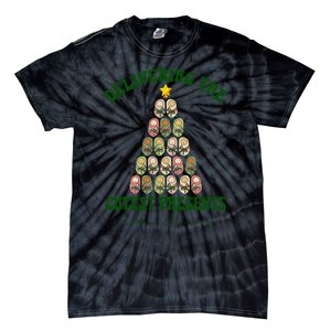 Delivering The Cutest Presents L D Nurse Christmas Tree Tie-Dye T-Shirt