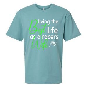 Dirt Track Car Racing Living The Best Life As A Racers Wife Cool Gift Sueded Cloud Jersey T-Shirt