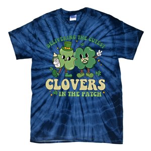 Delivering The Cutest Clovers In The Patch Labor Delivery Gift Tie-Dye T-Shirt