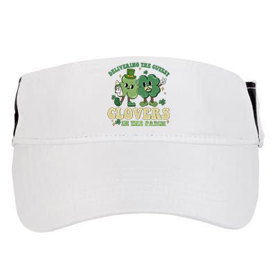 Delivering The Cutest Clovers In The Patch Labor Delivery Gift Adult Drive Performance Visor