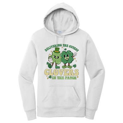 Delivering The Cutest Clovers In The Patch Labor Delivery Gift Women's Pullover Hoodie