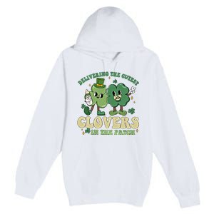 Delivering The Cutest Clovers In The Patch Labor Delivery Gift Premium Pullover Hoodie