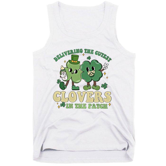 Delivering The Cutest Clovers In The Patch Labor Delivery Gift Tank Top