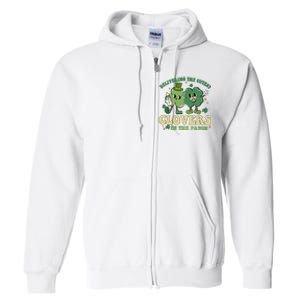 Delivering The Cutest Clovers In The Patch Labor Delivery Gift Full Zip Hoodie